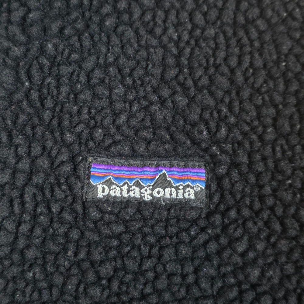 Patagonia Synchilla Fleece Retro-X Deep Pile Jacket Black High 2008 Size S Zip - Picture 5 of 6